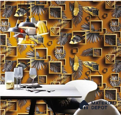 666154 | 10 Meter x 21 Inches Florals Look Wallpaper - 57.37 Sq. Ft. | Minimum 15% wastage during installation