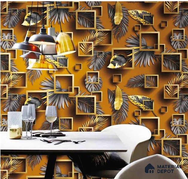 666154 | 10 Meter x 21 Inches Florals Look Wallpaper - 57.37 Sq. Ft. | Minimum 15% wastage during installation