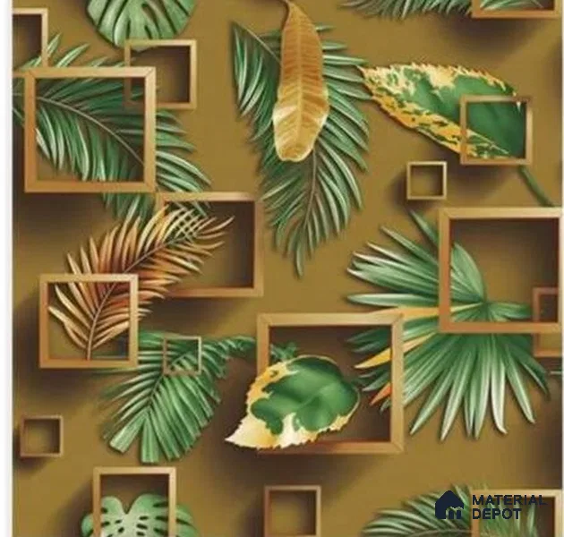 666156 | 10 Meter x 21 Inches Florals Look Wallpaper - 57.37 Sq. Ft. | Minimum 15% wastage during installation