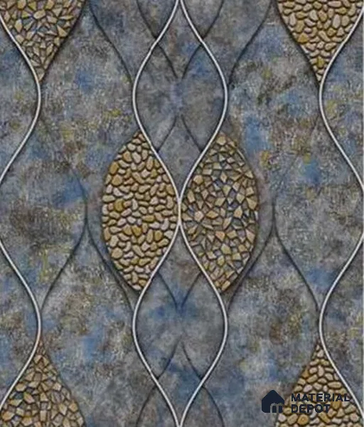 666157 | 10 Meter x 21 Inches Patterned Look Wallpaper - 57.37 Sq. Ft. | Minimum 15% wastage during installation