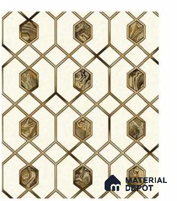 666161 | 10 Meter x 21 Inches Patterned Look Wallpaper - 57.37 Sq. Ft. | Minimum 15% wastage during installation