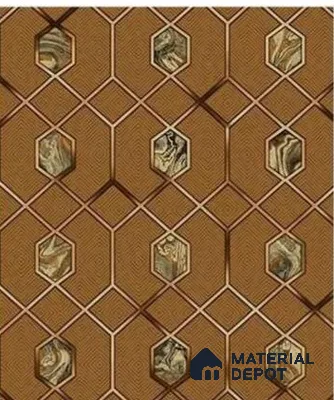 666162 | 10 Meter x 21 Inches Patterned Look Wallpaper - 57.37 Sq. Ft. | Minimum 15% wastage during installation