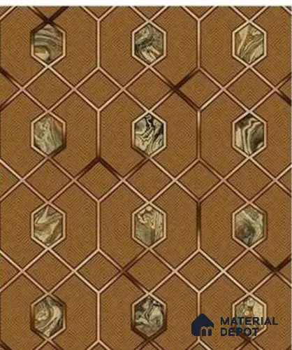 666162 | 10 Meter x 21 Inches Patterned Look Wallpaper - 57.37 Sq. Ft. | Minimum 15% wastage during installation