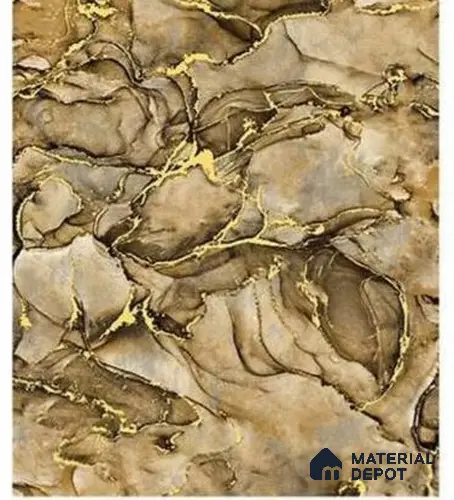666164 | 10 Meter x 21 Inches Marble Look Wallpaper - 57.37 Sq. Ft. | Minimum 10% wastage during installation