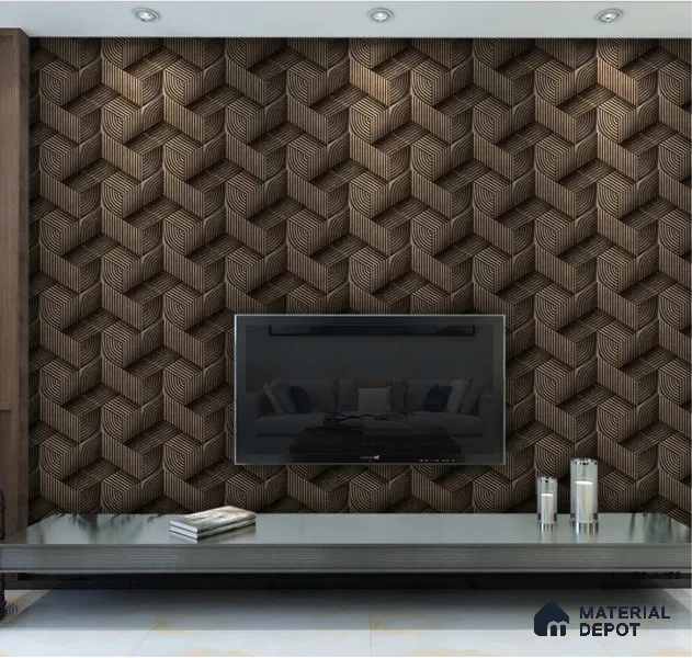 666171 | 10 Meter x 21 Inches Texture Look Wallpaper - 57.37 Sq. Ft. | Minimum 15% wastage during installation