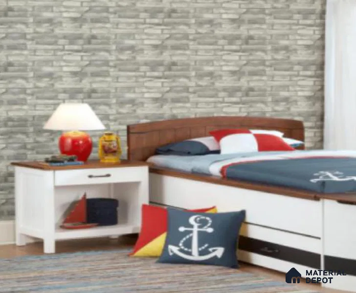 801-3 | 10 Meter x 21 Inches Brick Look Wallpaper - 57.41 Sq. Ft. | Minimum 15% wastage during installation