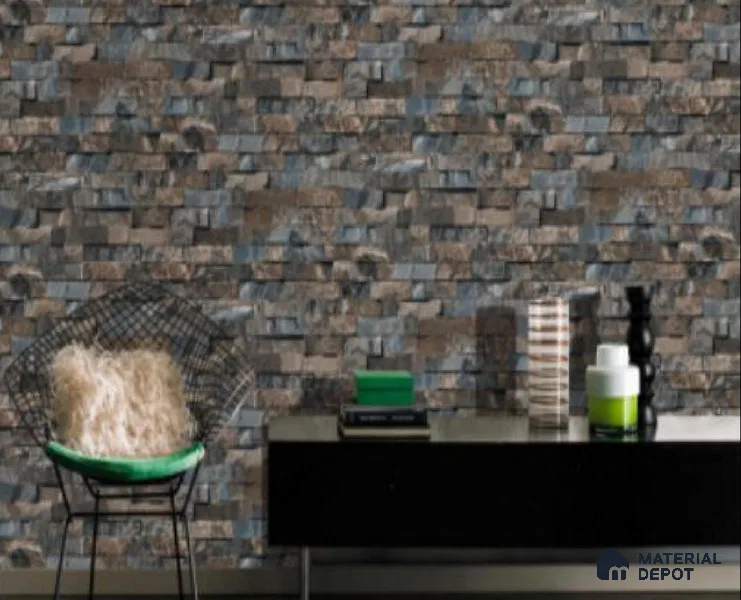 802-3 | 10 Meter x 21 Inches Brick Look Wallpaper - 57.41 Sq. Ft. | Minimum 15% wastage during installation