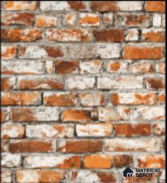 WK16-1601 | 10 Meter x 21 Inches Brick Look Wallpaper - 57.41 Sq. Ft. | Minimum 15% wastage during installation