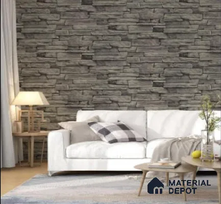 WK16-1607 | 10 Meter x 21 Inches Brick Look Wallpaper - 57.41 Sq. Ft. | Minimum 15% wastage during installation