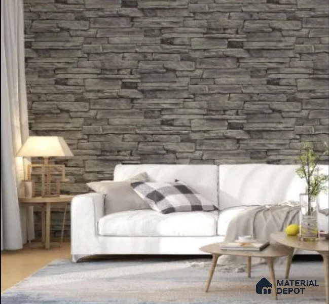 WK16-1607 | 10 Meter x 21 Inches Brick Look Wallpaper - 57.41 Sq. Ft. | Minimum 15% wastage during installation
