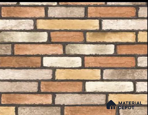 WK16-1610 | 10 Meter x 21 Inches Brick Look Wallpaper - 57.41 Sq. Ft. | Minimum 15% wastage during installation