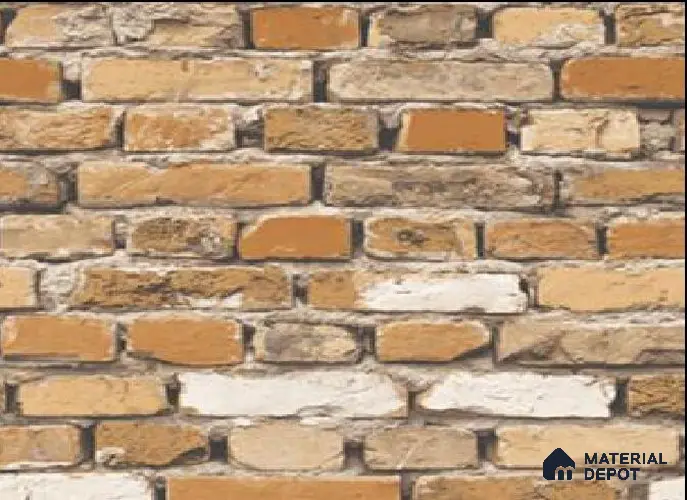 WK16-1611 | 10 Meter x 21 Inches Brick Look Wallpaper - 57.41 Sq. Ft. | Minimum 15% wastage during installation