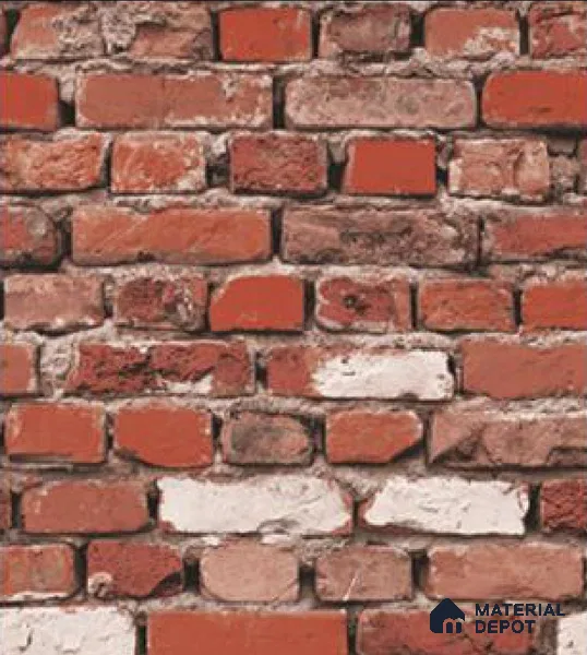 WK16-1612 | 10 Meter x 21 Inches Brick Look Wallpaper - 57.41 Sq. Ft. | Minimum 15% wastage during installation