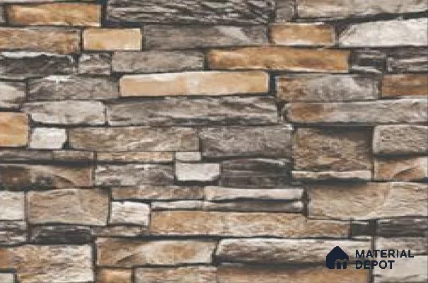 WK16-1622 | 10 Meter x 21 Inches Brick Look Wallpaper - 57.41 Sq. Ft. | Minimum 15% wastage during installation