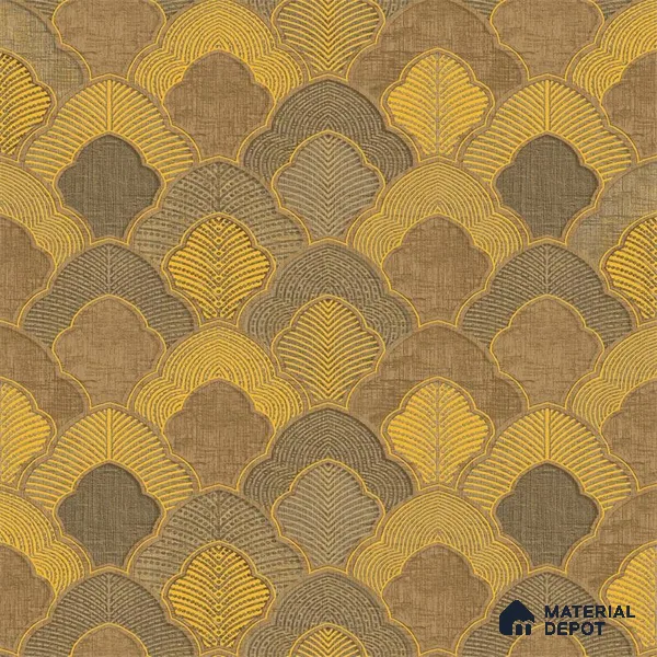 P1 4001 | 10 Meter x 21 Inches Damask Look Wallpaper - 57.41 Sq. Ft. | Minimum 15% wastage during installation