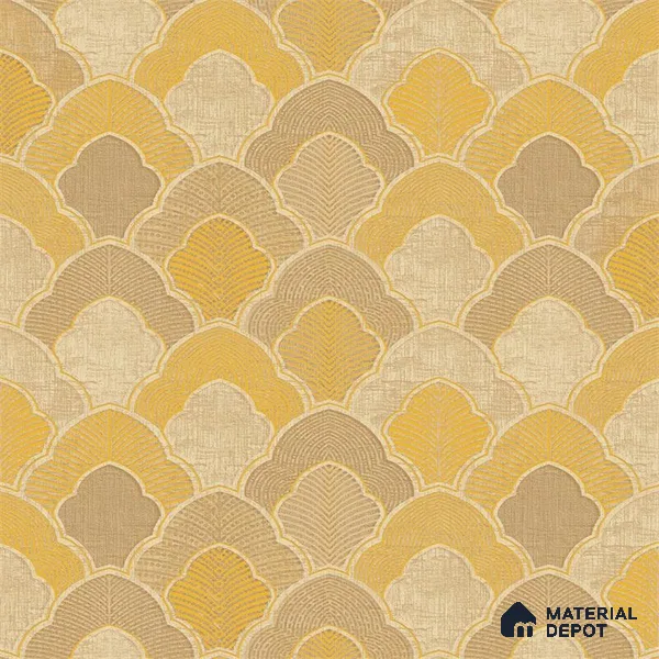 P2 4002 | 10 Meter x 21 Inches Damask Look Wallpaper - 57.41 Sq. Ft. | Minimum 15% wastage during installation
