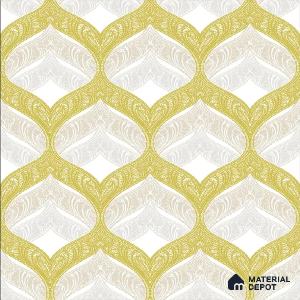 P59 4059 | 10 Meter x 21 Inches Geometric Look Wallpaper - 57.41 Sq. Ft. | Minimum 15% wastage during installation
