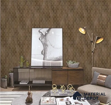 P8 4008 | 10 Meter x 21 Inches Geometric Look Wallpaper - 57.41 Sq. Ft. | Minimum 15% wastage during installation