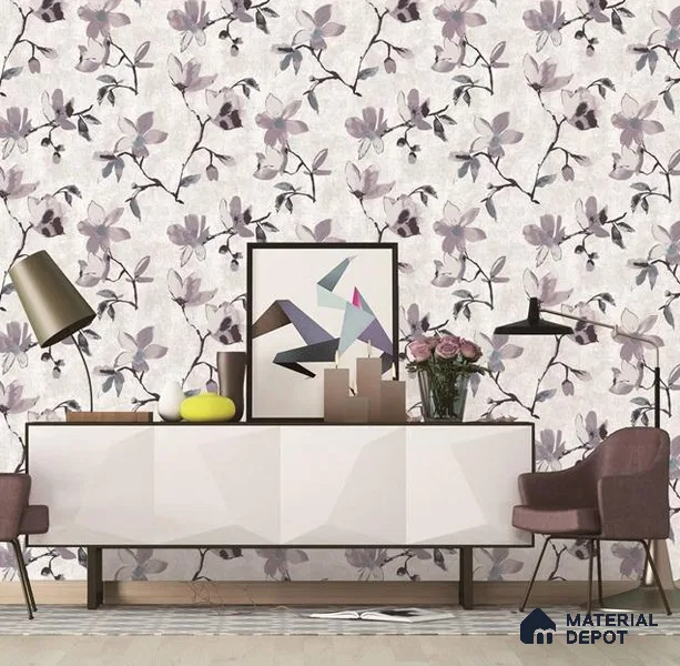 6021 | 10 Meter x 21 Inches Florals Look Wallpaper - 57.41 Sq. Ft. | Minimum 15% wastage during installation