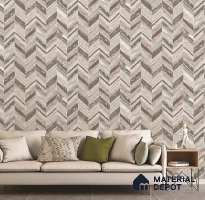 6042 | 10 Meter x 21 Inches Geometric Look Wallpaper - 57.41 Sq. Ft. | Minimum 15% wastage during installation