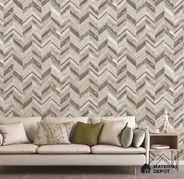 6042 | 10 Meter x 21 Inches Geometric Look Wallpaper - 57.41 Sq. Ft. | Minimum 15% wastage during installation
