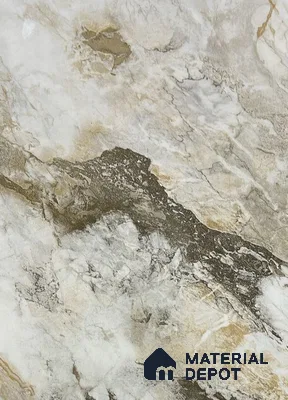 White Marble Look LM 08125 8 ft x 4 ft Texture Finish Decorative Laminate - 0.8 mm | Suitable for TV Unit, Wardrobe, Kitchen Cabinets