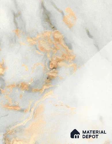 Grey Marble Look LM 18973 8 ft x 4 ft Glossy Finish Decorative Laminate - 0.8 mm | Suitable for TV Unit, Wardrobe, Kitchen Cabinets