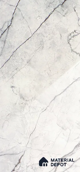 Grey Marble Look LM 18977 8 ft x 4 ft Glossy Finish Decorative Laminate - 0.8 mm | Suitable for TV Unit, Wardrobe, Kitchen Cabinets