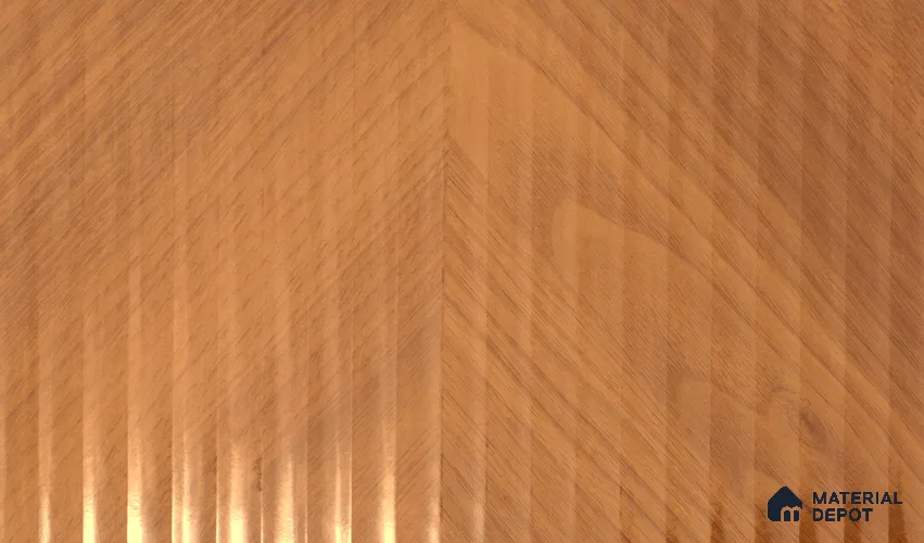 Wooden Fluted LM 18918 8 ft x 4 ft Texture Finish Decorative Laminate - 0.8 mm | Suitable for TV Unit,Wardrobe, Kitchen Cabinets