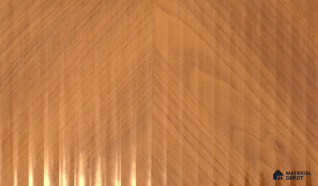 Wooden Fluted LM 18918 8 ft x 4 ft Texture Finish Decorative Laminate - 0.8 mm | Suitable for TV Unit,Wardrobe, Kitchen Cabinets