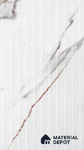 Marble Fluted LM 18942 8 ft x 4 ft Texture Finish Decorative Laminate - 0.8 mm | Suitable for TV Unit,Wardrobe, Kitchen Cabinets