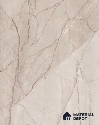 Beige Marble Look LM 18970 8 ft x 4 ft Glossy Finish Decorative Laminate - 0.8 mm | Suitable for TV Unit, Wardrobe, Kitchen Cabinets