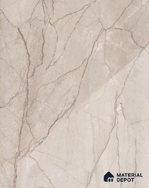 Beige Marble Look LM 18970 8 ft x 4 ft Glossy Finish Decorative Laminate - 0.8 mm | Suitable for TV Unit, Wardrobe, Kitchen Cabinets
