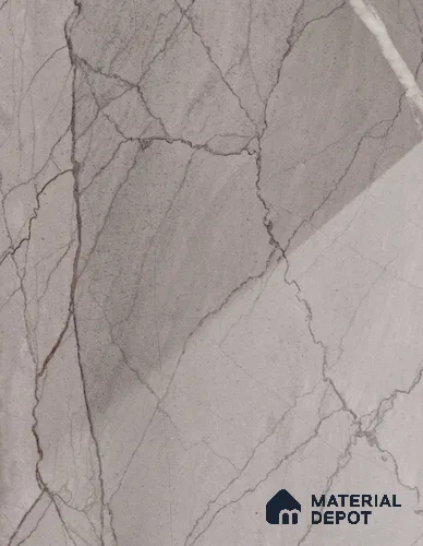 Grey Marble Look LM 18969 8 ft x 4 ft Glossy Finish Decorative Laminate - 0.8 mm | Suitable for TV Unit, Wardrobe, Kitchen Cabinets