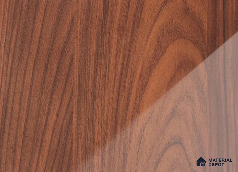 Wooden Look LM 18980 8 ft x 4 ft Glossy Finish Decorative Laminate - 0.8 mm | Suitable for TV Unit, Wardrobe, Kitchen Cabinets