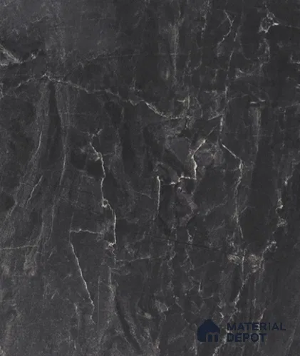 Black Marble Look LM 18928 8 ft x 4 ft Texture Finish Decorative Laminate - 0.8 mm | Suitable for TV Unit, Wardrobe, Kitchen Cabinets