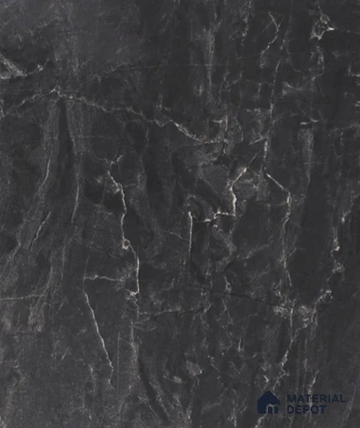 Black Marble Look LM 18928 8 ft x 4 ft Texture Finish Decorative Laminate - 0.8 mm | Suitable for TV Unit, Wardrobe, Kitchen Cabinets