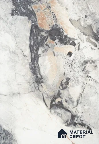 Beige Marble Look LM 18929 8 ft x 4 ft Texture Finish Decorative Laminate - 0.8 mm | Suitable for TV Unit, Wardrobe, Kitchen Cabinets