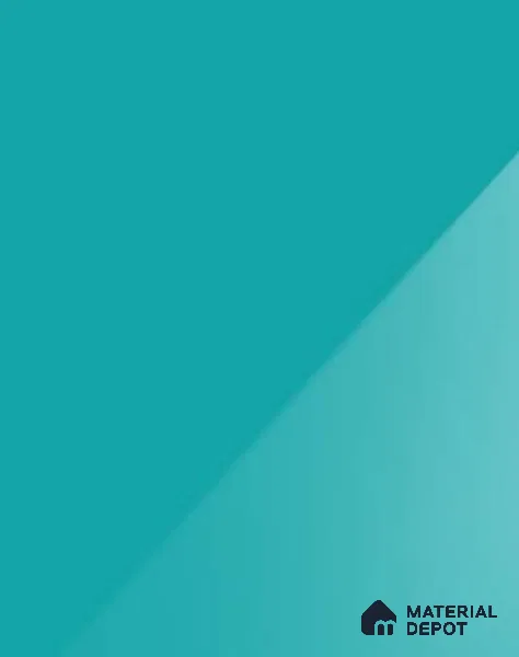 Turquoise Blue Solid Colors Look LM 18894 8 ft x 4 ft Glossy Finish Decorative Laminate - 0.8 mm | Suitable for Living Room, Kitchen, Office