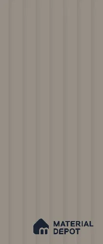 Taupe Grey Fluted Solid Color 9341 SPL 8 ft x 4 ft Texture Finish Decorative Laminate - 1 mm | Suitable for TV Unit,Wardrobe, Kitchen Cabinets