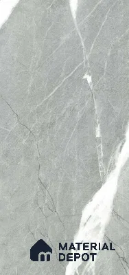 Grey Marble Look 9347 SHG 8 ft x 4 ft High Gloss Finish Decorative Laminate - 1 mm | Suitable for TV Unit, Wardrobe, Kitchen Cabinets
