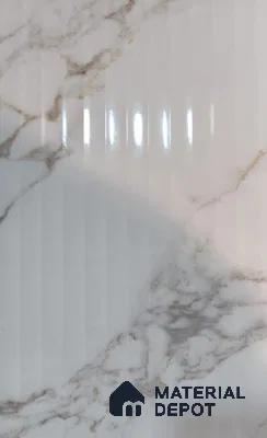 White Marble Look 9350 SGE 8 ft x 4 ft Texture Finish Decorative Laminate - 1 mm | Suitable for TV Unit, Wardrobe, Kitchen Cabinets