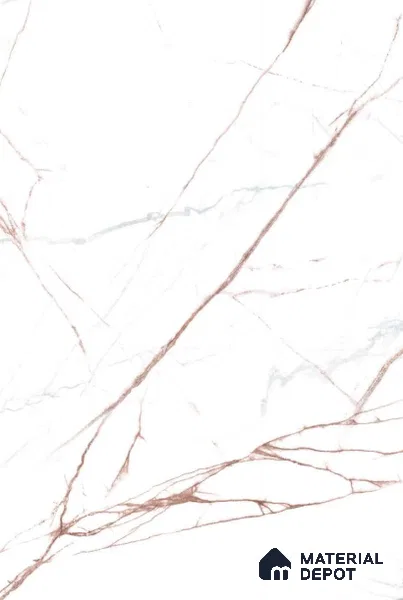 White Marble Look 9351 SDM 8 ft x 4 ft Matte Finish Decorative Laminate - 1 mm | Suitable for TV Unit, Wardrobe, Kitchen Cabinets
