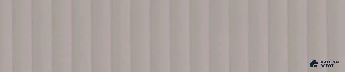 Parchment Grey Fluted Solid Color 9565 ALC 8 ft x 4 ft Texture Finish Decorative Laminate - 1 mm | Suitable for TV Unit,Wardrobe, Kitchen Cabinets