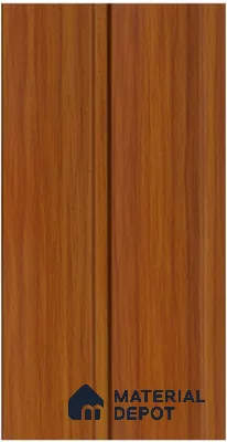 Brown Wooden Louver PN 00187 8 ft x 5 inch Charcoal Panel - 12 mm | Suitable for Feature Wall, TV Unit & Living Room | Width is Subjected to 5% Variation