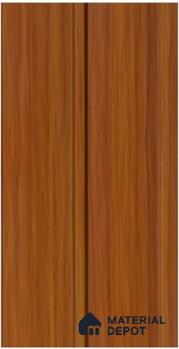 Brown Wooden Louver PN 00187 8 ft x 5 inch Charcoal Panel - 12 mm | Suitable for Feature Wall, TV Unit & Living Room | Width is Subjected to 5% Variation