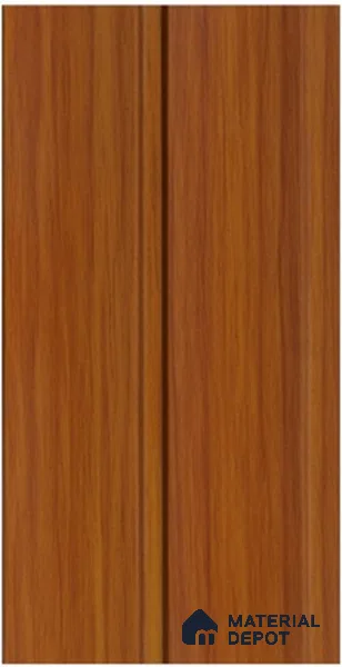 Brown Wooden Louver PN 00187 8 ft x 5 inch Charcoal Panel - 12 mm | Suitable for Feature Wall, TV Unit & Living Room | Width is Subjected to 5% Variation