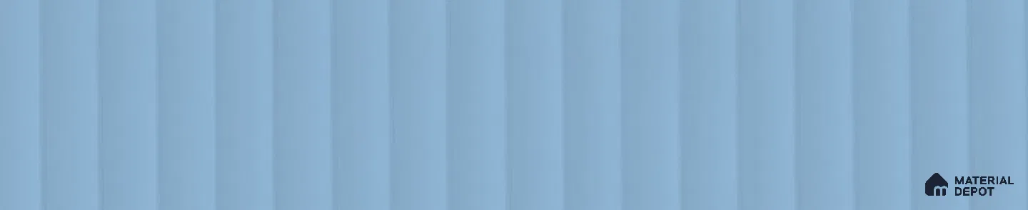Oriental Blue Fluted Solid Color 9571 ALC 8 ft x 4 ft Texture Finish Decorative Laminate - 1 mm | Suitable for TV Unit,Wardrobe, Kitchen Cabinets
