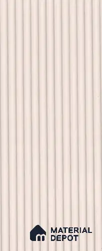 Off White Fluted Solid Color 9582 RMG 8 ft x 4 ft Texture Finish Decorative Laminate - 1 mm | Suitable for TV Unit,Wardrobe, Kitchen Cabinets