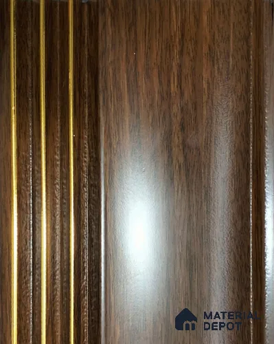 Brown Wooden Louver PN 01457 8 ft x 5 inch Charcoal Panel - 12 mm | Suitable for Feature Wall, TV Unit & Living Room | Width is Subjected to 5% Variation